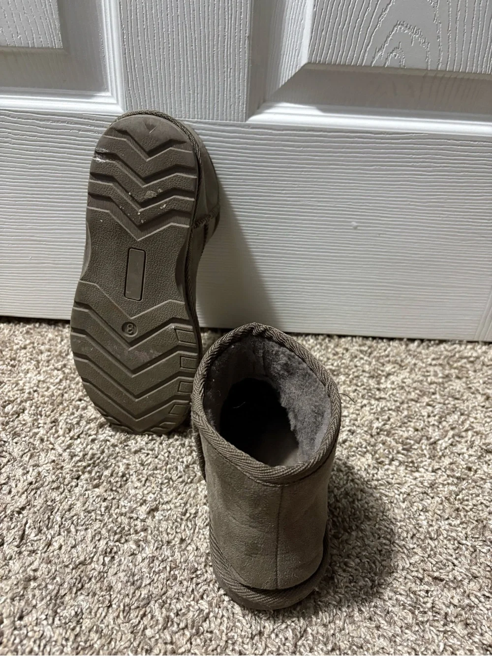 Gray boots